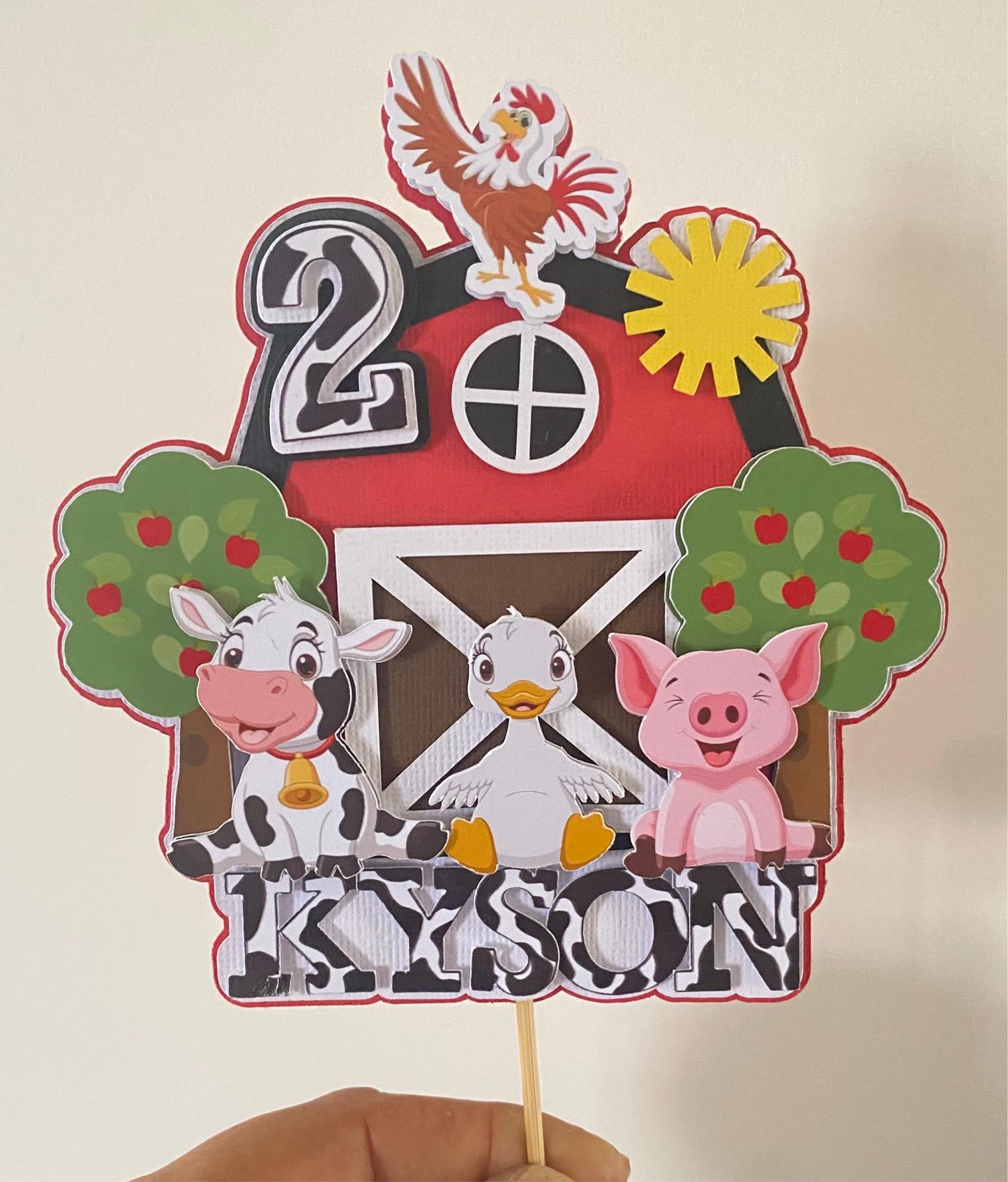 Farmyard Cake Topper