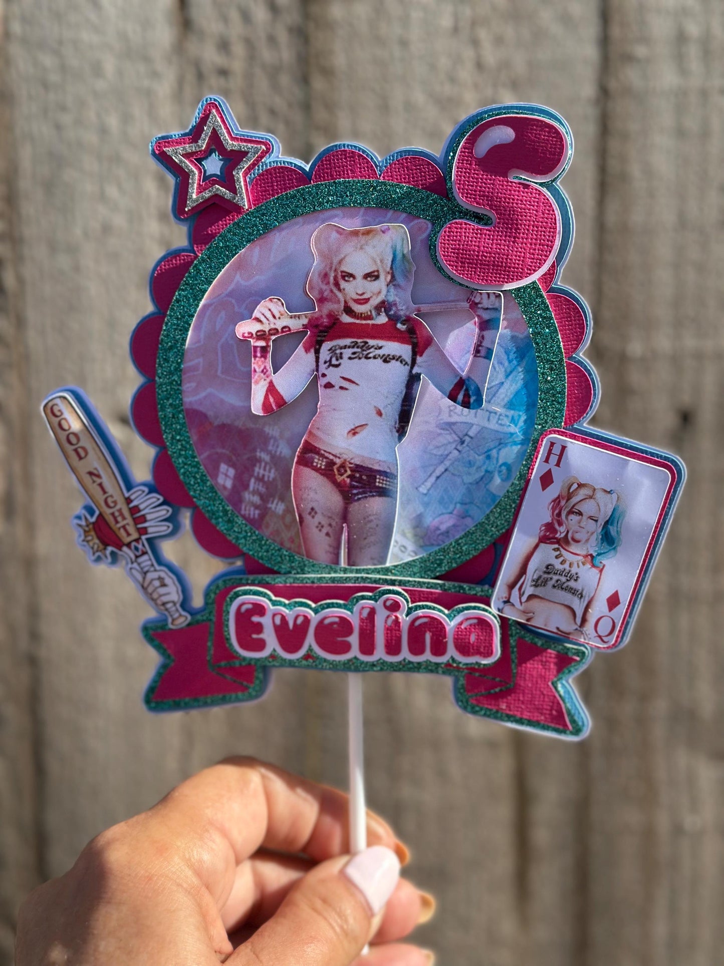Harley Quinn Cake Topper