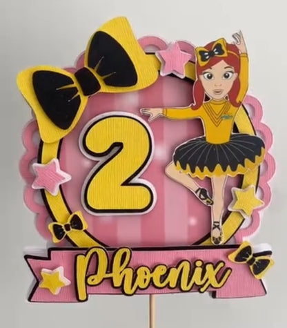 Emma Wiggle Cake Topper