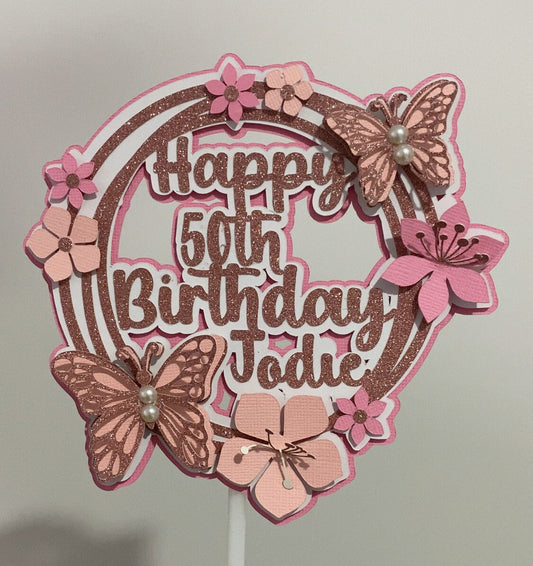 50th Birthday Cake Topper