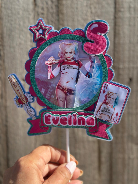 Harley Quinn Cake Topper