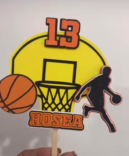 Basketball Cake Topper