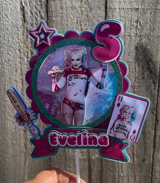 Harley Quinn Cake Topper