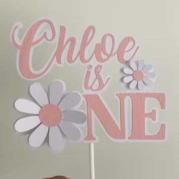 1st Birthday Daisy Cake Topper