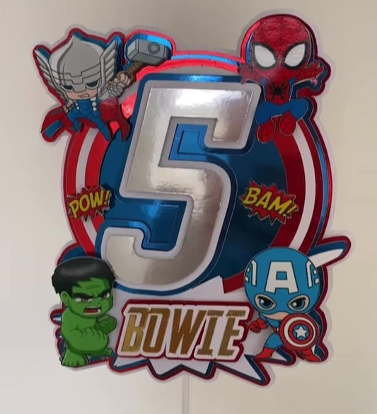 Avengers Cake Topper