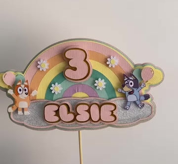 Bluey Cake Topper