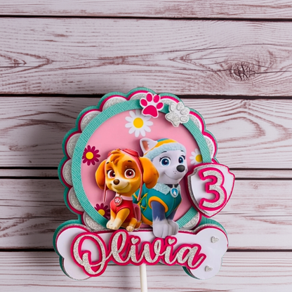 Paw patrol cake topper