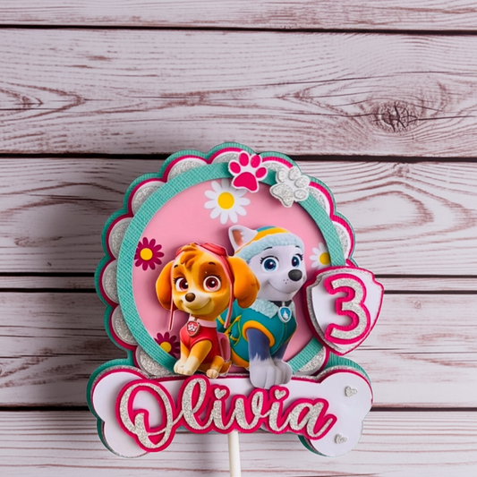 Paw patrol cake topper